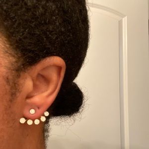 Yello Gold Diamond Jacket earrings